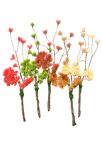 Ramas de pino artificiales de 15" x 6" 5 piezas para bodas y eventos - Champán