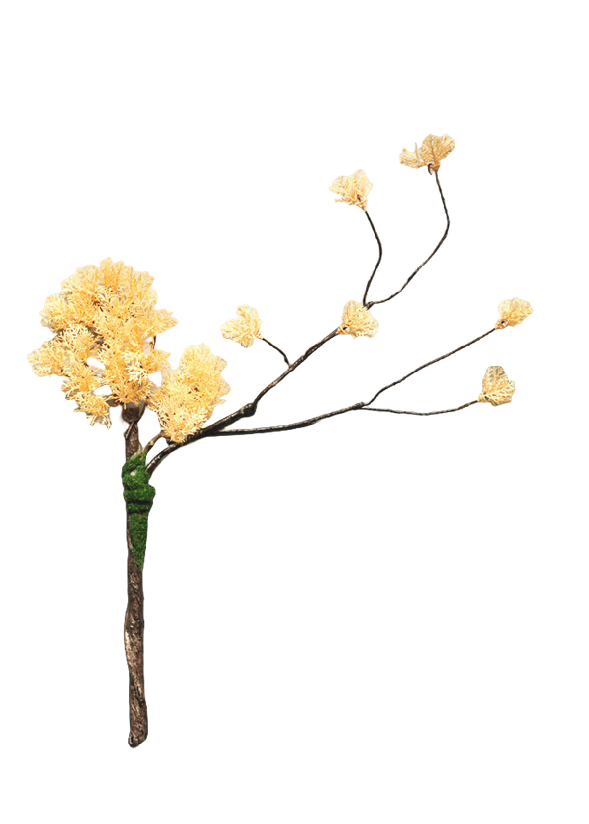 Ramas de pino artificiales de 15" x 6" 5 piezas para bodas y eventos - Verde