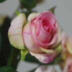 Rosas artificiales con tacto real de 20" para bodas y eventos - Rojo