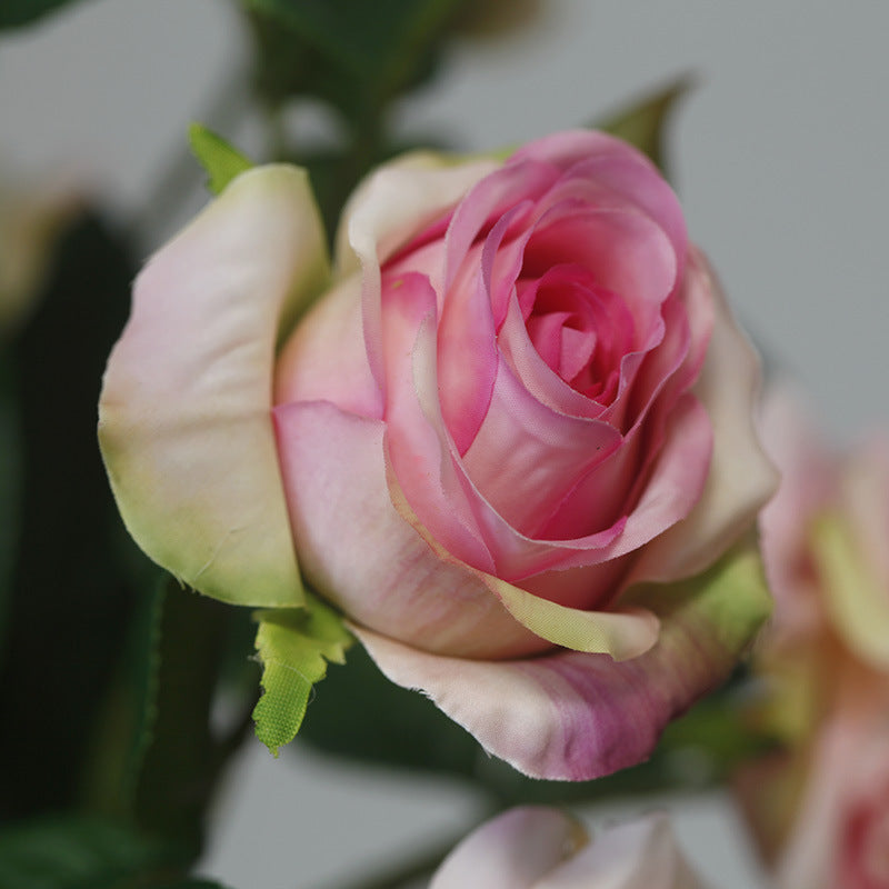 Rosas artificiales con tacto real de 20" para bodas y eventos - Rojo
