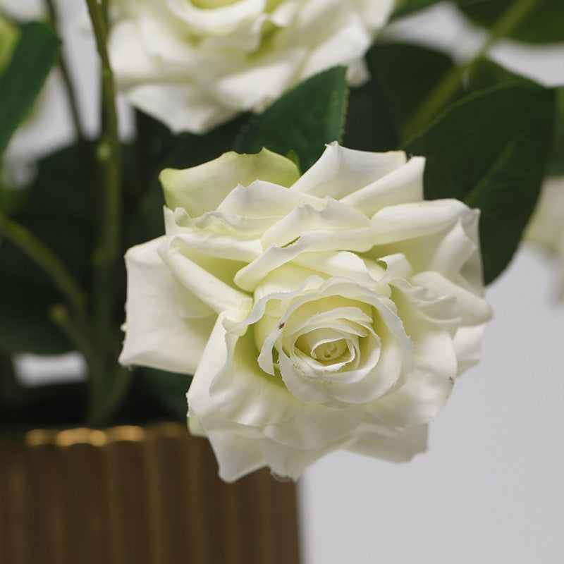 Rosas artificiales con tacto real de 20" para bodas y eventos - Degradado rosa