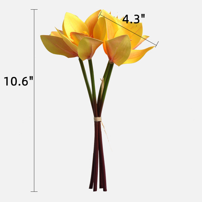 Orquídeas artificiales con tacto real de 10" para bodas y eventos