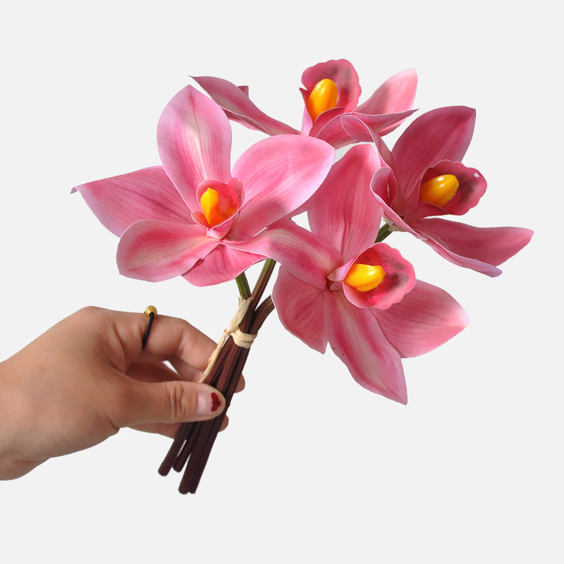 Orquídeas artificiales con tacto real de 10" para bodas y eventos