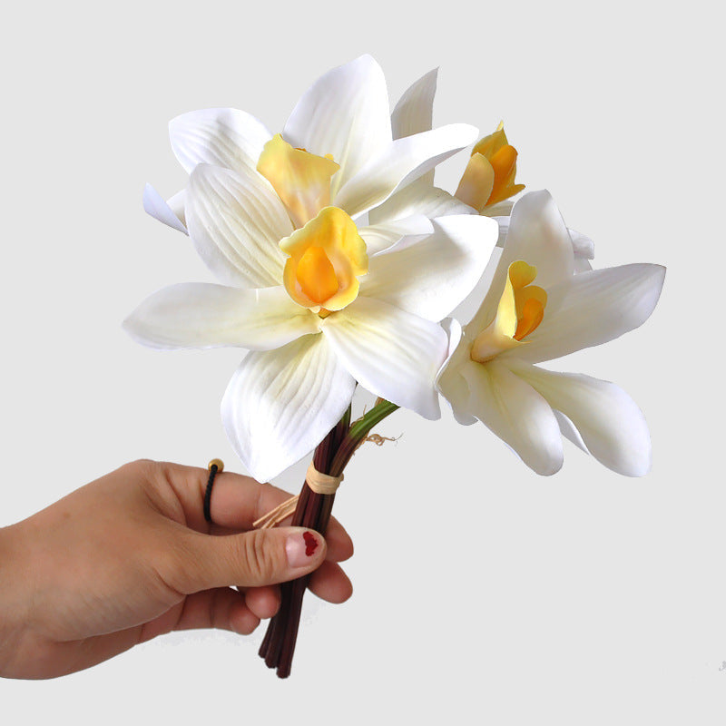 Orquídeas artificiales con tacto real de 10" para bodas y eventos