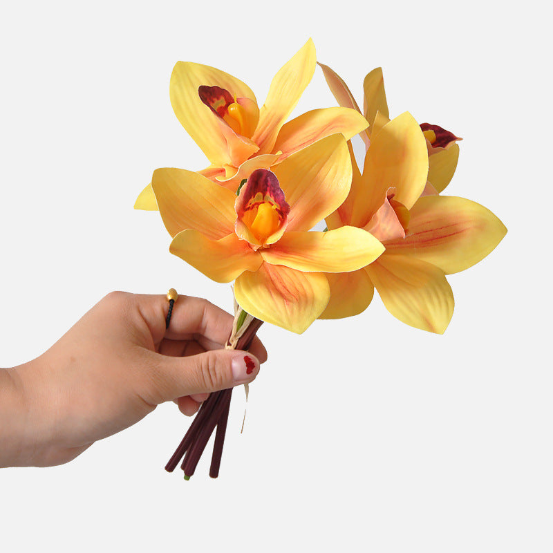 Orquídeas artificiales con tacto real de 10" para bodas y eventos