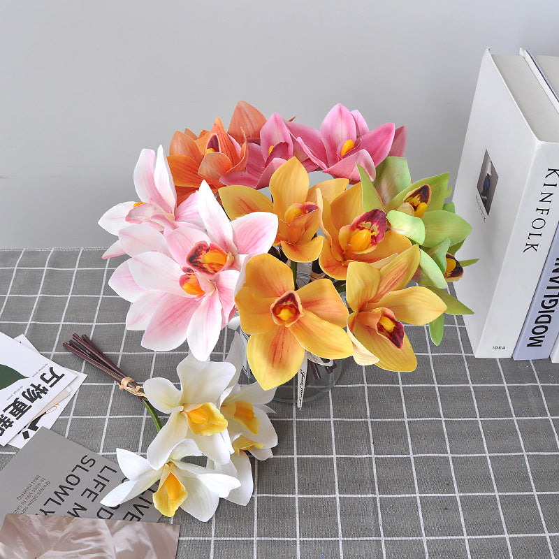Orquídeas artificiales con tacto real de 10" para bodas y eventos