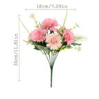 Margaritas artificiales de 11.8" para arreglos florales y proyectos DIY - Crema