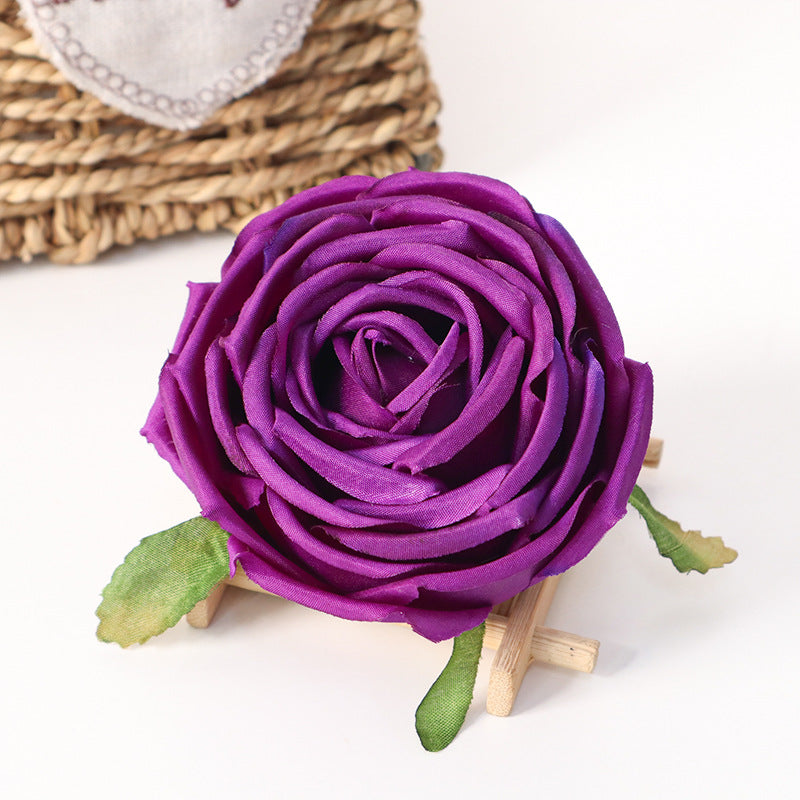 Rosas artificiales de 3" x 3" para bodas y eventos - Dusty