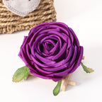 Rosas artificiales de 3" x 3" para bodas y eventos - Dusty