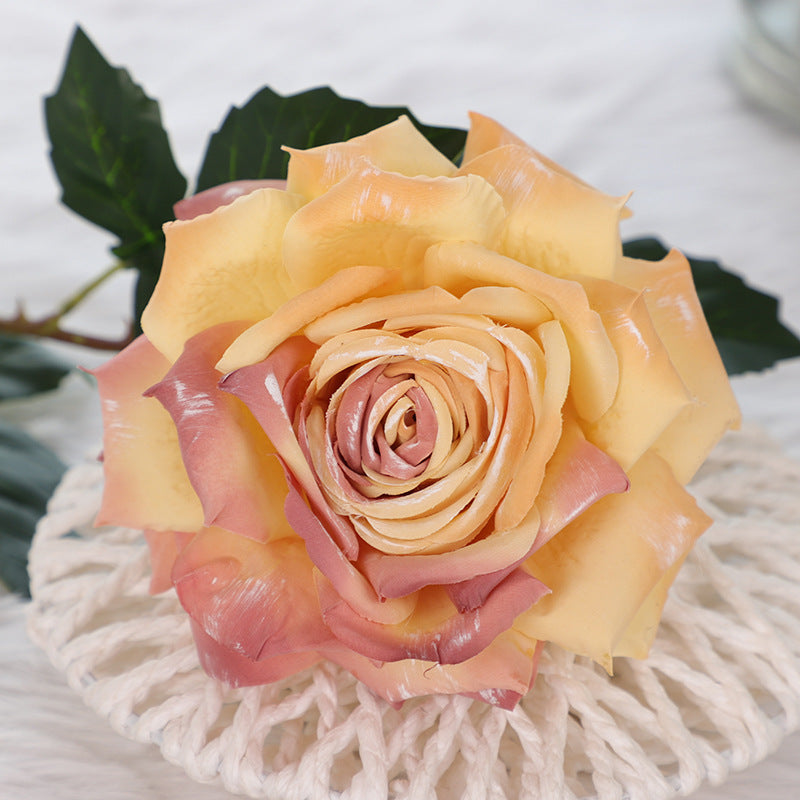 Rosas artificiales de 33" x 6" 3 piezas para bodas y eventos - Degradado dusty rose