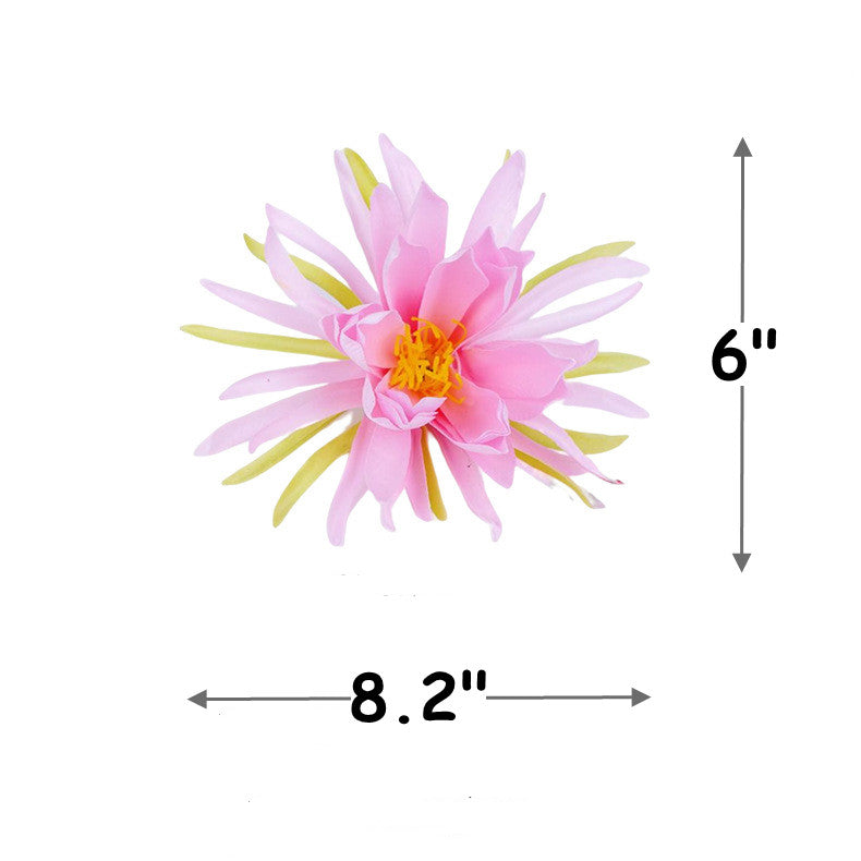 Cabezas de flores artificiales de 6" x 8" para bodas y eventos - Light champán