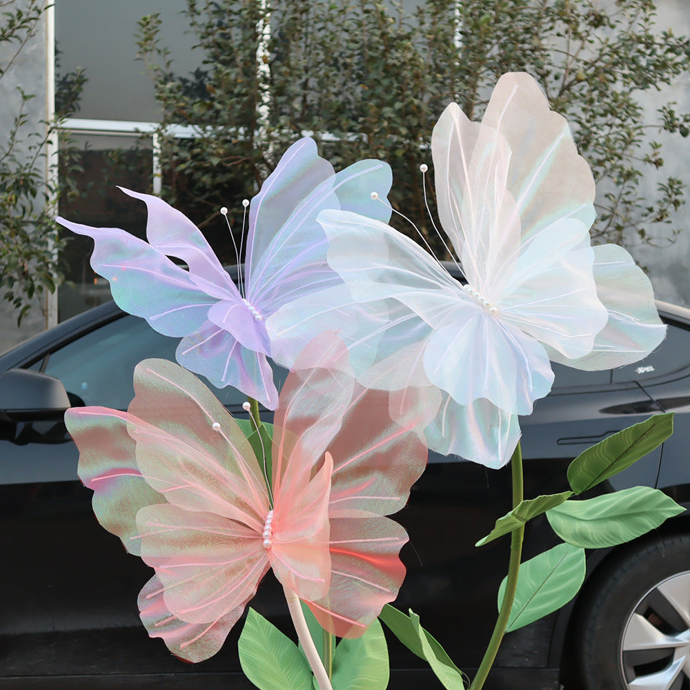 Cabezas de flores artificiales para bodas y eventos - Blanco