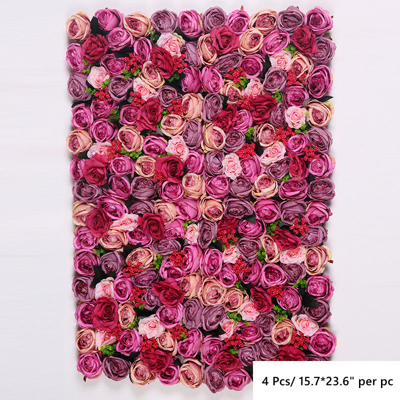 Flores artificiales 4 piezas para decoración de interiores - B