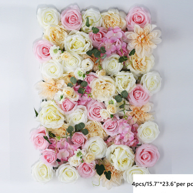 Flores artificiales 4 piezas para decoración de interiores