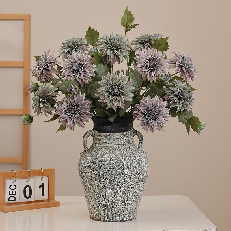 Dalias artificiales de 25" 6 piezas para bodas y eventos - Dusty