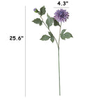 Dalias artificiales de 25" 6 piezas para bodas y eventos - Verde