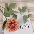 Dalias artificiales de 25" 6 piezas para bodas y eventos - Gris