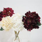 Hortensias artificiales de 13" para bodas y eventos - Champán