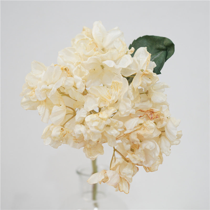 Hortensias artificiales de 13" para bodas y eventos - Burdeos