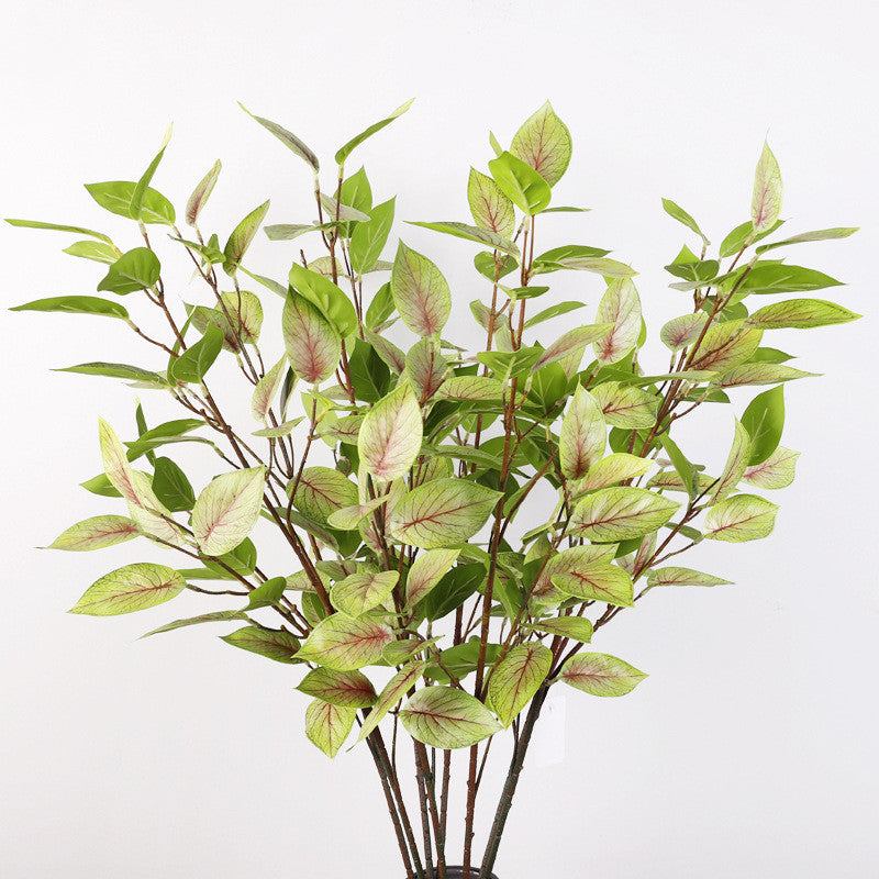 Tallos artificiales con tacto real de 39" 6 piezas para bodas y eventos - Rojo/verde