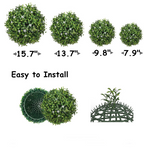 Flores artificiales con resistencia a los rayos UV para jardín, balcón y terraza - 9.8"