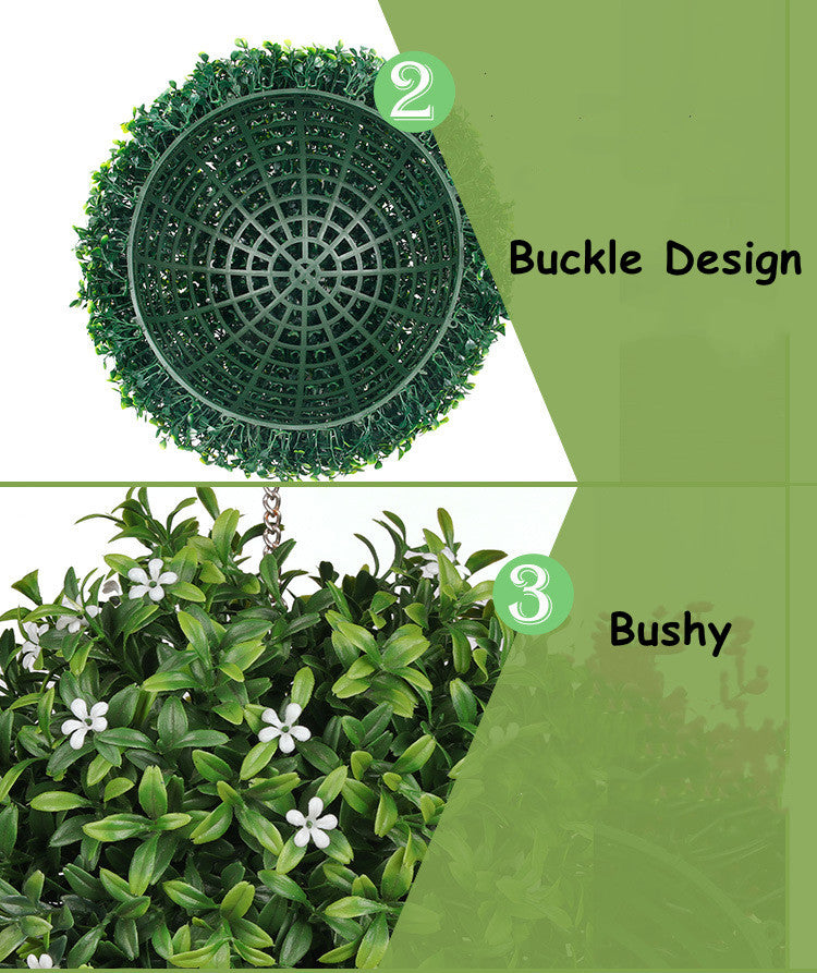 Flores artificiales con resistencia a los rayos UV para jardín, balcón y terraza - 13.7"