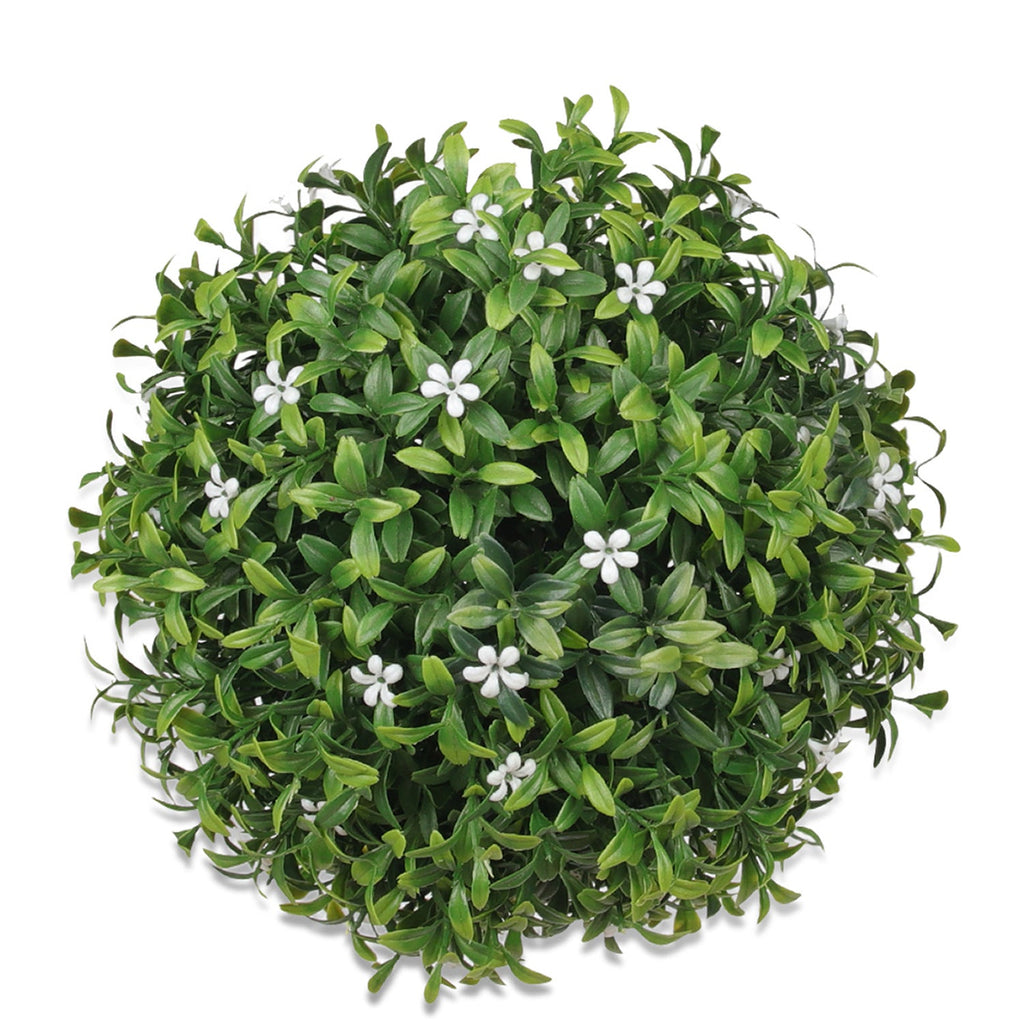 Flores artificiales con resistencia a los rayos UV para jardín, balcón y terraza - 7.9"