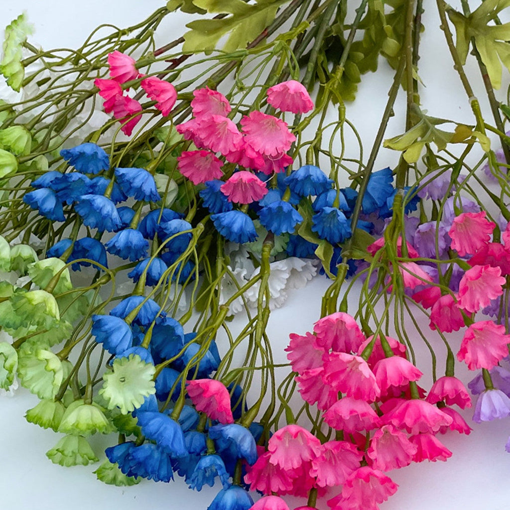 Tallos artificiales de 30" 10 piezas para bodas y eventos - Azul claro