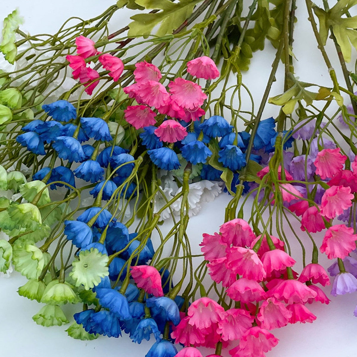 Tallos artificiales de 30" 10 piezas para bodas y eventos - Azul claro