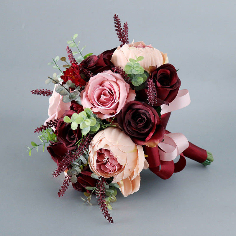 Rosas artificiales de 9" para bodas y eventos
