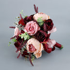 Rosas artificiales de 9" para bodas y eventos
