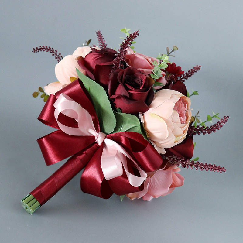 Rosas artificiales de 9" para bodas y eventos