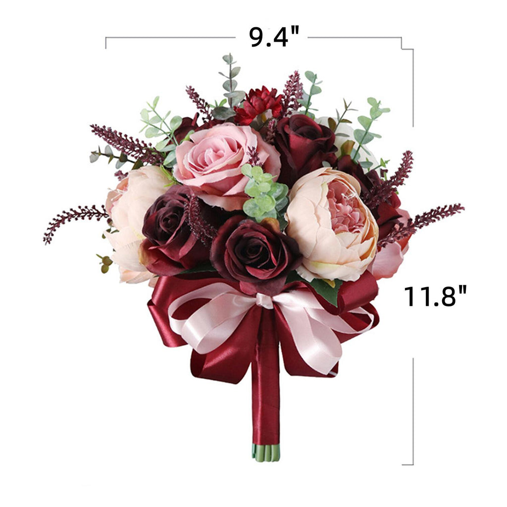 Rosas artificiales de 9" para bodas y eventos