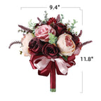 Rosas artificiales de 9" para bodas y eventos