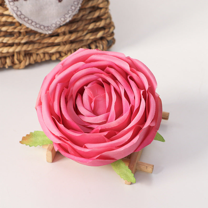 Rosas artificiales de 3" x 3" para bodas y eventos - Degradado rosa