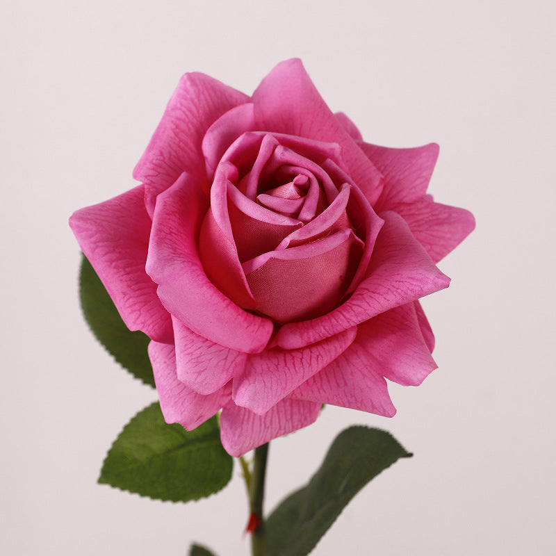 Rosas artificiales con tacto real de 28" x 4" para bodas y eventos - Rojo