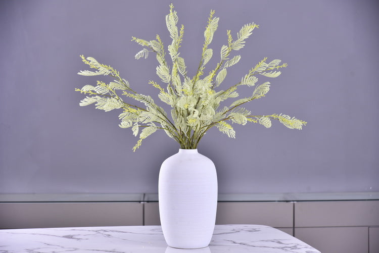 Tallos artificiales con tacto real de 39" para decoración del hogar, eventos y escaparates - Blanco 1 stem