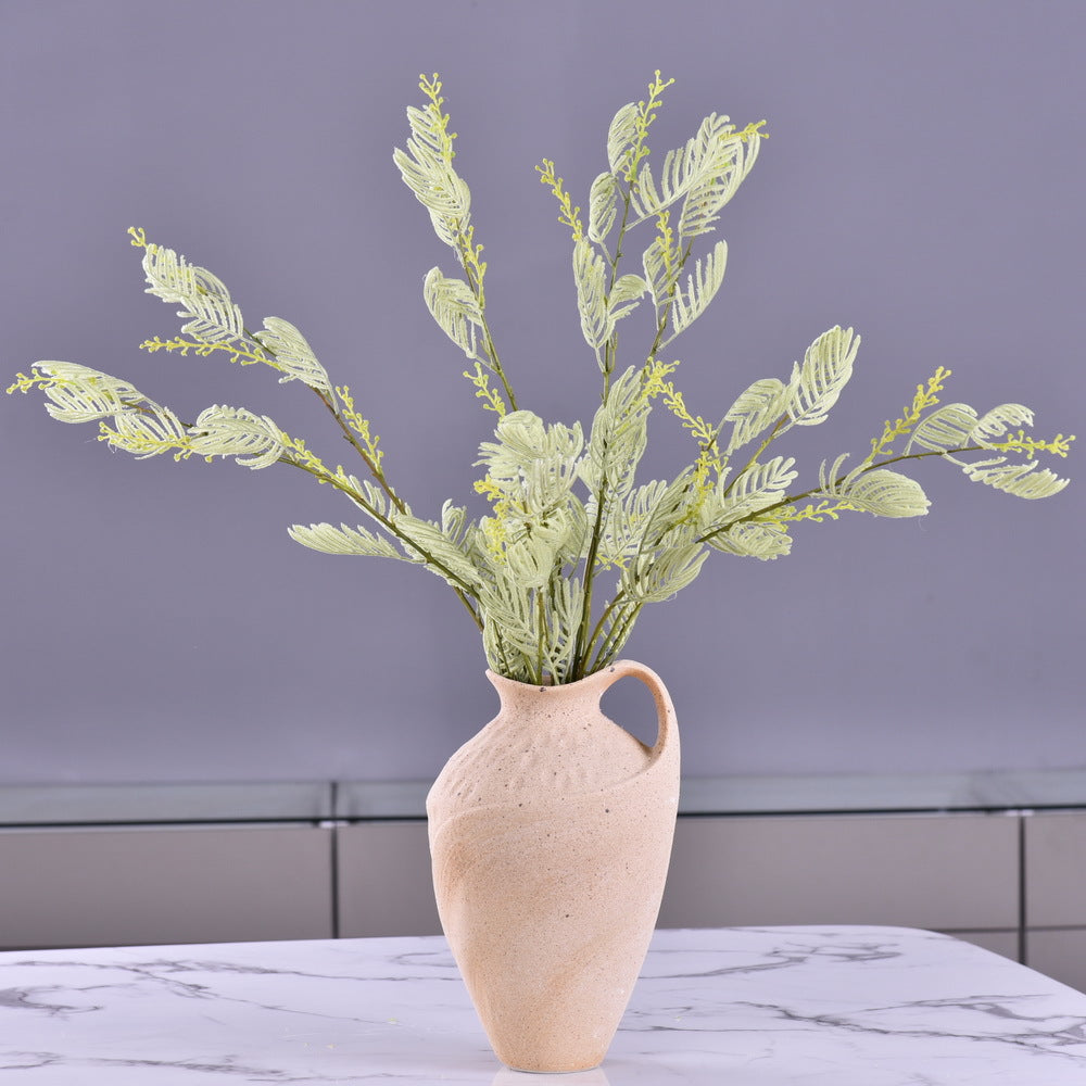 Tallos artificiales con tacto real de 39" para decoración del hogar, eventos y escaparates - Verde 1 stem