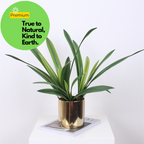 Arbusto artificial con resistencia a los rayos UV con tacto real de 20" x 10" para jardín, balcón y terraza - Verde