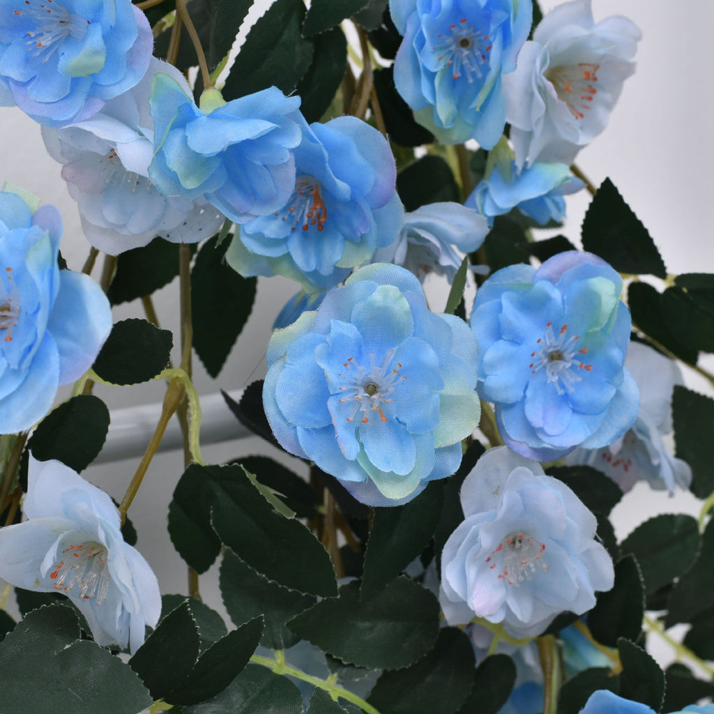 Rosas artificiales con resistencia a los rayos UV de 35" para jardín, balcón y terraza - Amarillo
