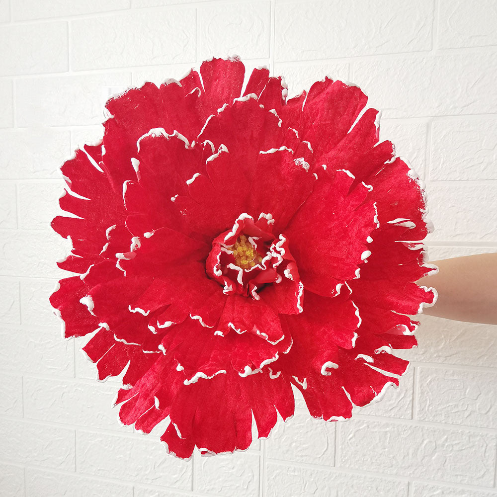 Peonías artificiales para bodas y eventos - Rojo 11.8"