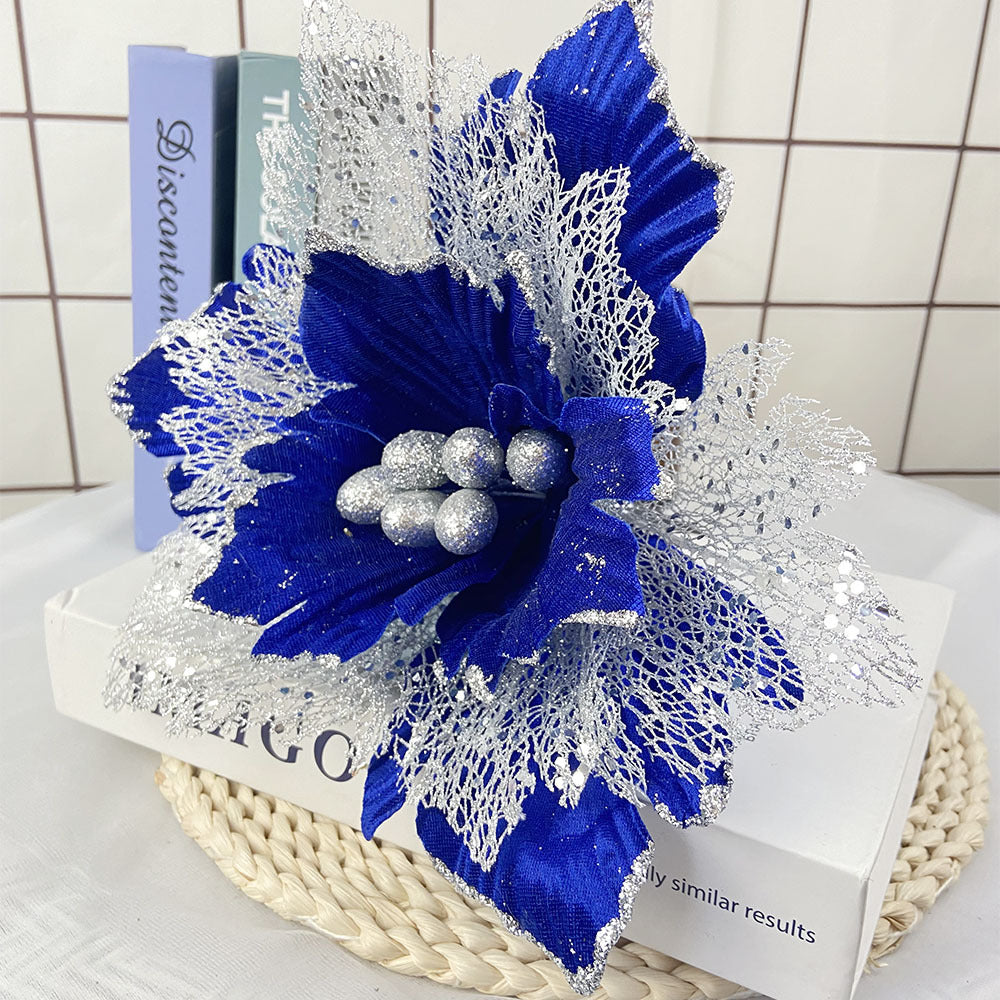 Flores de Pascua artificiales de 11.8" para bodas y eventos