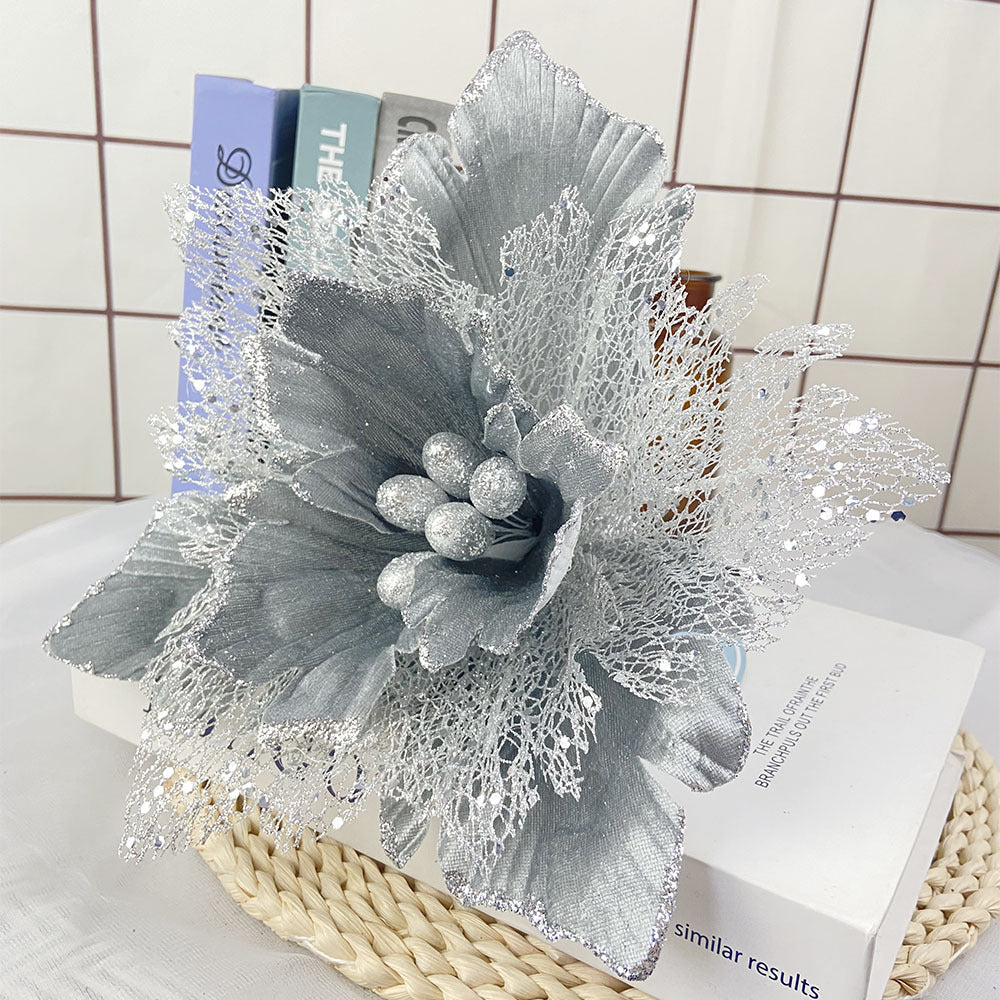 Flores de Pascua artificiales de 11.8" para bodas y eventos
