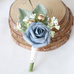 Rosas artificiales de 5" para jardín, balcón y terraza - Klein azul 1 pieza