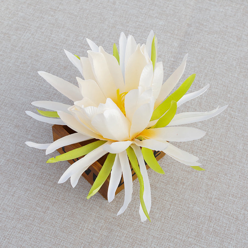Cabezas de flores artificiales de 6" x 8" para bodas y eventos - Sky azul