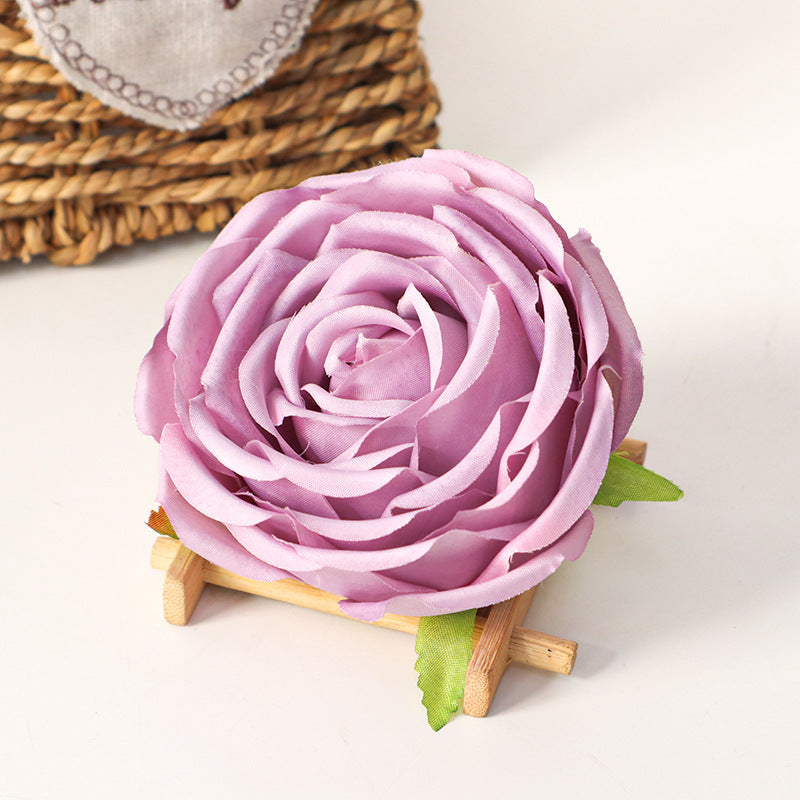 Rosas artificiales de 3" x 3" para bodas y eventos - Azul claro