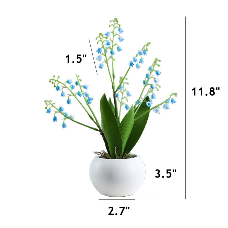 Lirios artificiales con resistencia a los rayos UV con tacto real de 11" x 8" para jardín, balcón y terraza