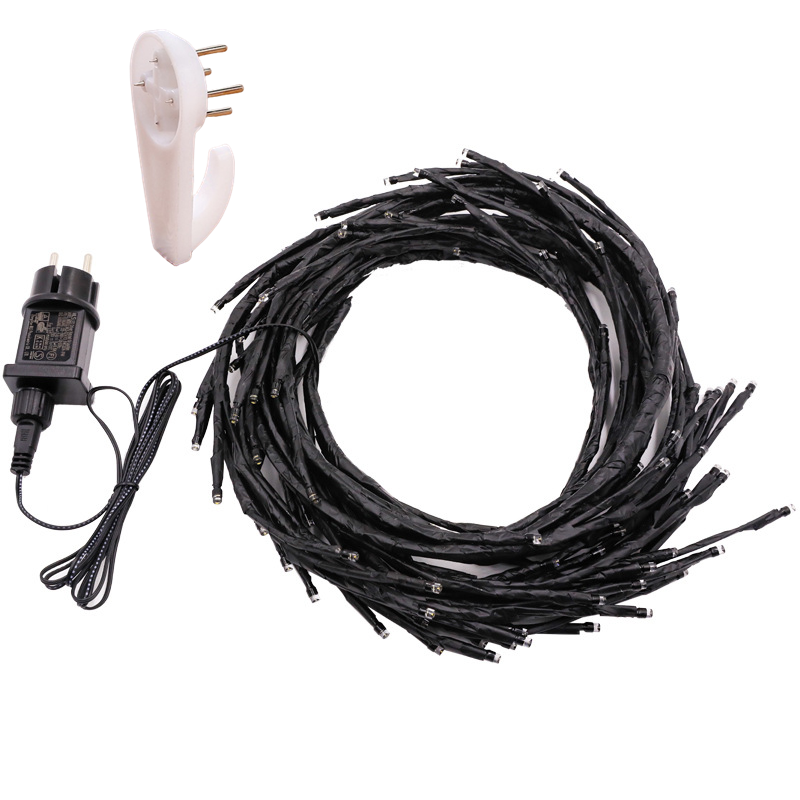 Ramas artificiales con resistencia a los rayos UV de 96" x 5" para jardín, balcón y terraza