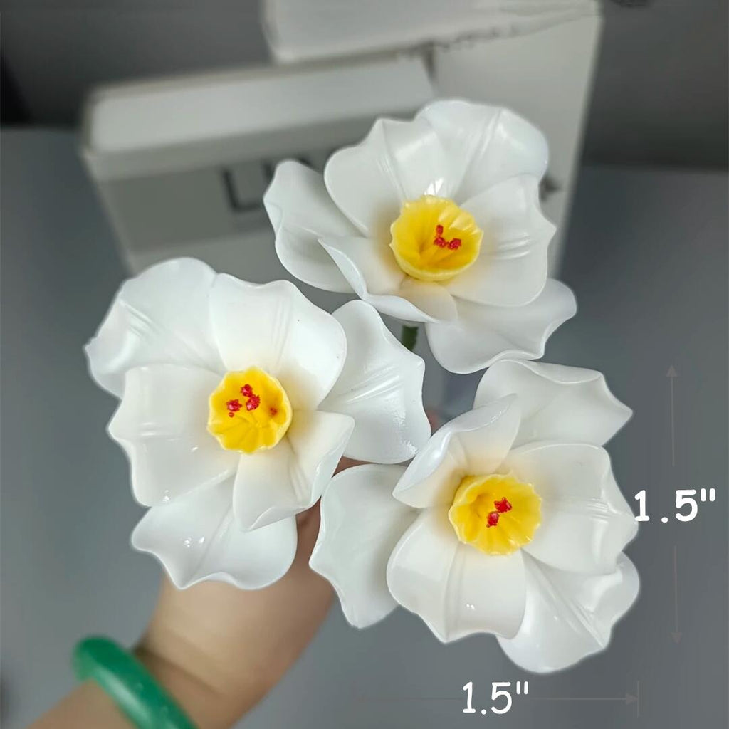 Tallos artificiales de 2" x 2" 3 piezas para arreglos florales y proyectos DIY
