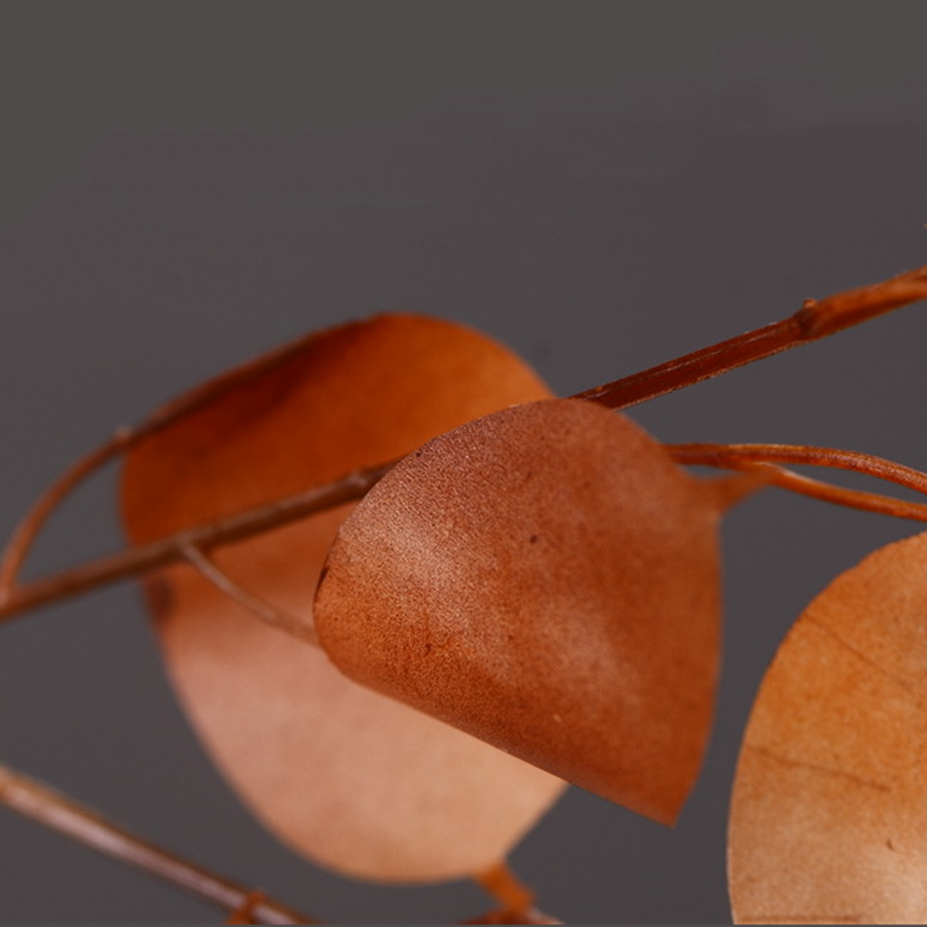 Tallos artificiales de 35" para decoración del hogar - Naranja quemado 1 stem